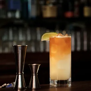 Gin Gin Mule with fresh spicy ginger