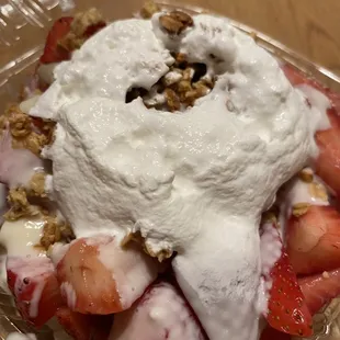 Fresa con crema