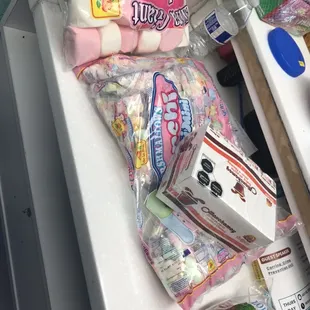 the contents of a refrigerator