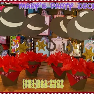 Cowboy center piece.