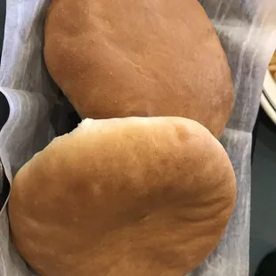 Syrian bread, fluffy and warm
