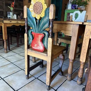 Beautiful chair decoration.