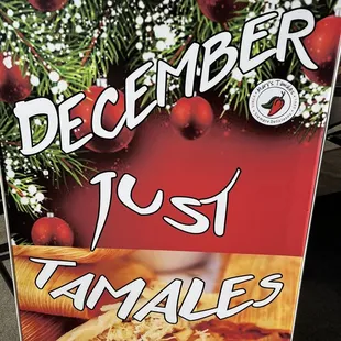 December sign