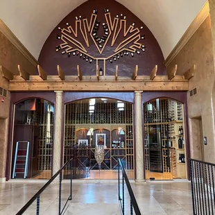 The wine collection (nearly 500 bottles?)