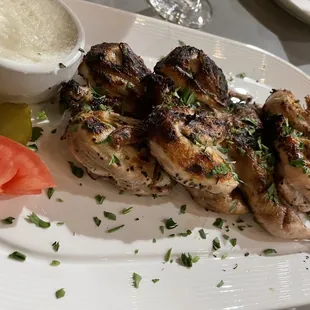 Grilled quail; f***ing delicious!