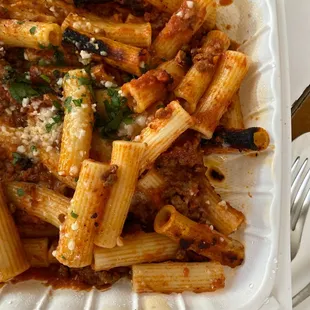 pasta dish, pasta, food