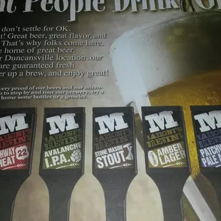 Many home brewed beers!