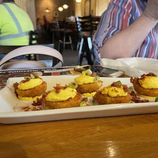 Fried Deviled Eggs.