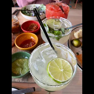 Spicy Strawberry, Mojito &amp; Classic Margaritas