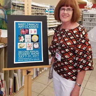 ART CLASSES AT MAS ART MARY ZAWACKI - STUDENT SHOW DURING RAMBLE NIGHT