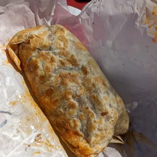 Chorizo breakfast burrito