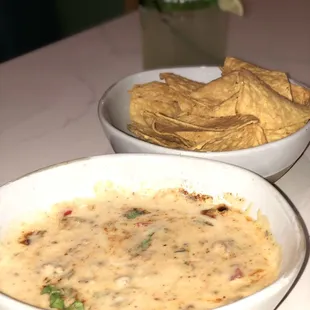 $6 happy hour appetizer. Queso.