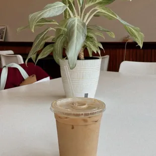 a cup of coffee on a table