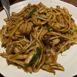 1. Three Flavors Dough Sliced Chow Mein