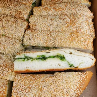 Thick sesame bread with Green onions (Dim sum #5)