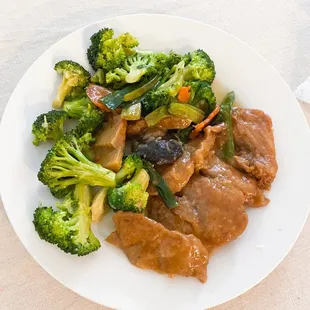 26. Sole Filet Mushroom &amp; Bamboo Shoots and 2. Sauteed Broccoli