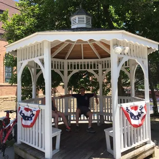 Nice gazebo to relax in