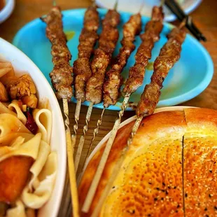 Lamb kebabs - nicest lamb I've tried - soft and full of flavor!