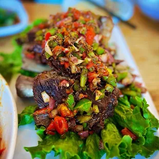 Style Steak: giant beef ribs packed with some of the most flavorful, tender beef I've ever had - loved it!