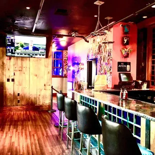 Several bar rooms