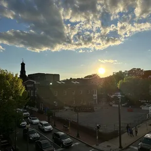outside
