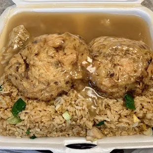 Shrimp Egg Foo Young Lunch