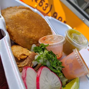 Carne Asadas Taconada- Mulitas style! And pot roast Taconada buried under fresh toppings goodness