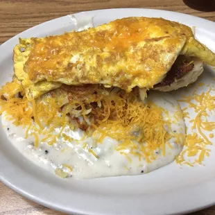 Southern breakfast platter