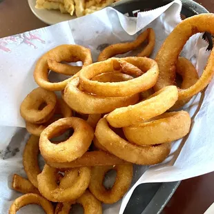 Decent onion rings, $6.99