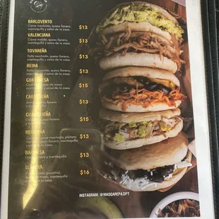 burgers, menu