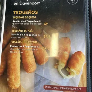 menu, donuts