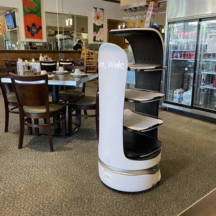 a display of food items