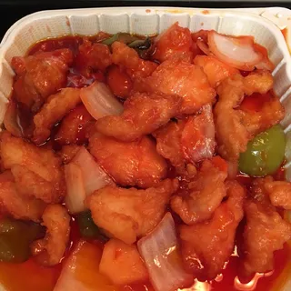 42. Sliced Fried Fish with Sweet & Sour Sauce