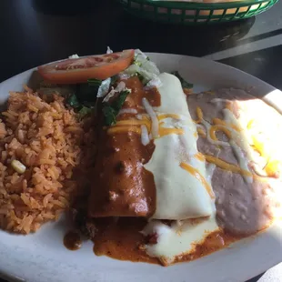 Enchilada lunch