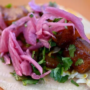 This was another of my favorites. The pork belly was sticky sweet and the pickled onions cut it perfectly.