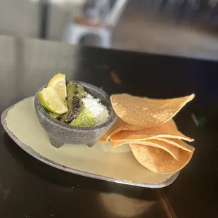 Guacamole and chips