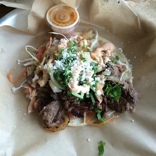 Chimichurri Steak Fajita Taco