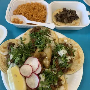 Tacos de tripas doradas