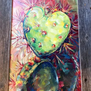 I bought this painting on my trip to Tubac. I love the colors! They were so nice in the store and helpful!