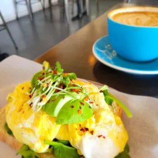 Open Egg Sandwich