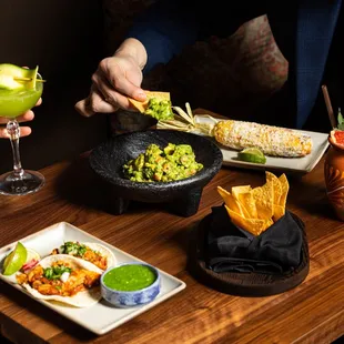 two people eating at a restaurant
