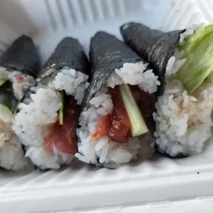 Spicy and California Hand Rolls