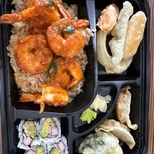 Shrimp coconut curry box