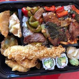 Spicy Thai Basil Beef Bento Box