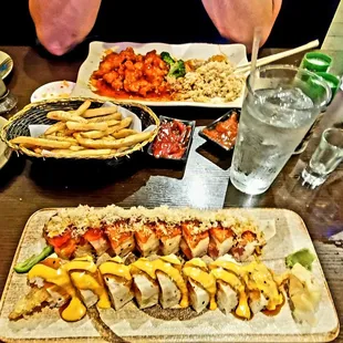 007 and Poke Man rollse-too much rice