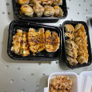 Tiger Roll, AS8. Fast 8, 40. Dynamite Roll, 42. Mexico Roll (deep fried)