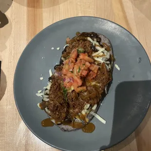 Huaraches de barbacoa