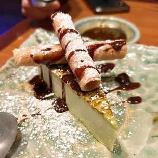 Green tea cheesecake. My favorite dessert in the menu