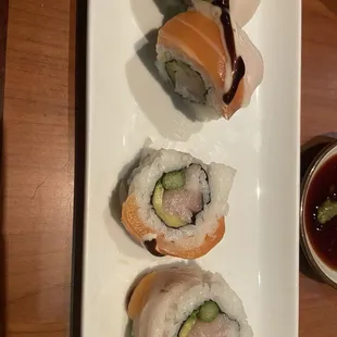 Inside of Candy Kane roll