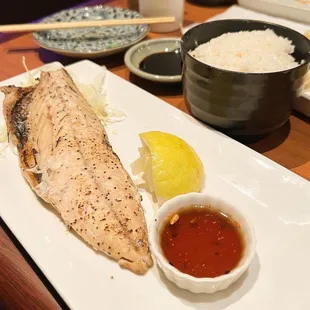 Saba Shioyaki. (Mackerel)